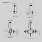 Valentina Linear Chandelier, 4/10/15/21 Heads