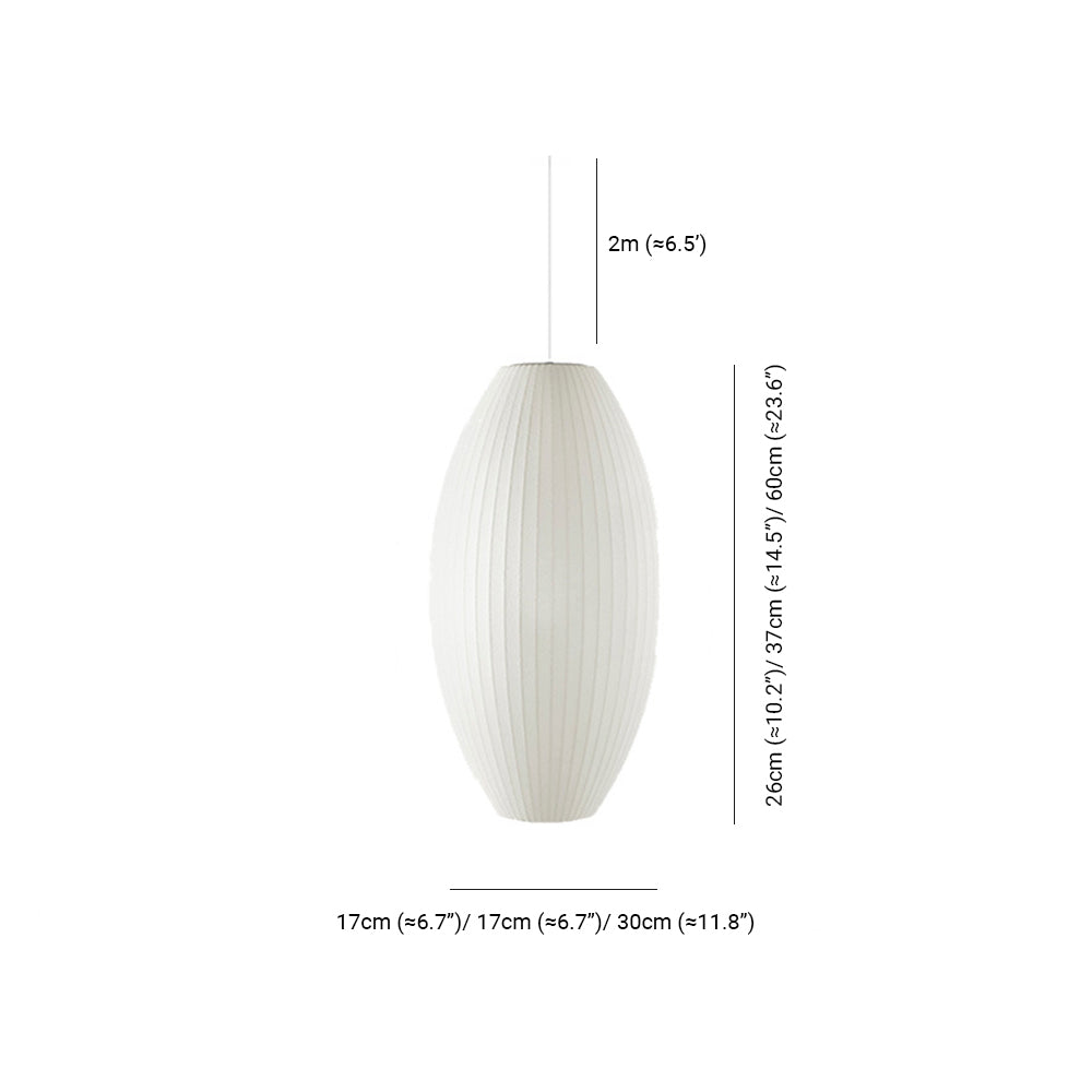Renée Pendant Light, Artificial Silk, 6 Style