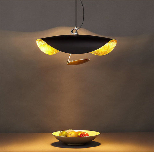 Eveline Pendant Light 2 Colour, Gold foil, Dia 40/60/80CM