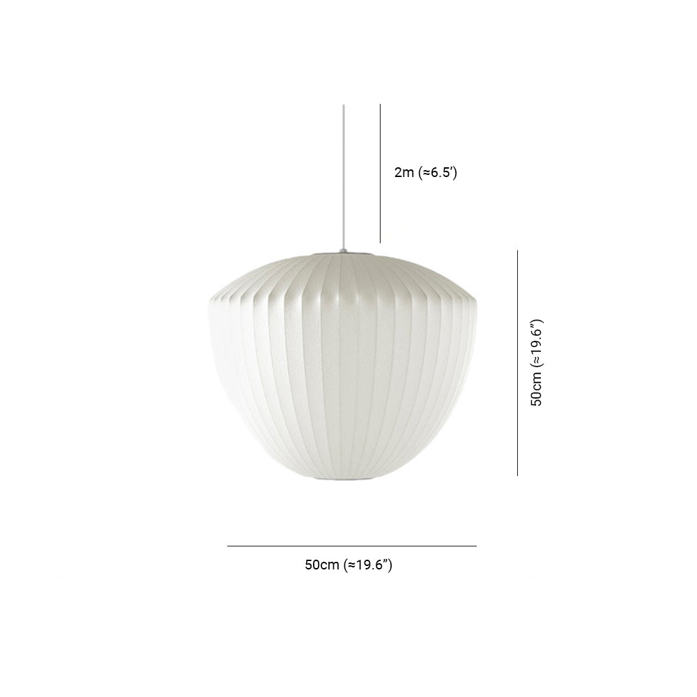 Renée Pendant Light, Artificial Silk, 6 Style