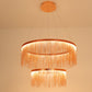 Metal Tassel Chain Led Chandelier Pendant Shade Lighting For Living Room, Dining room