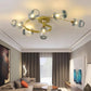 Retro Glass Ceiling Chandelier Pendant Lighting for Bedroom & Living Room