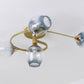 Retro Glass Ceiling Chandelier Pendant Lighting for Bedroom & Living Room