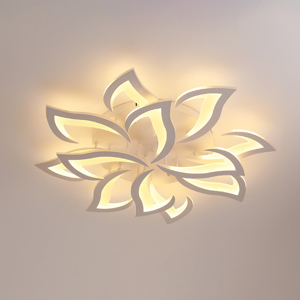 LED Acrylic Panel Chandelier Modern Geometric Modeling Design Ceiling Lamp