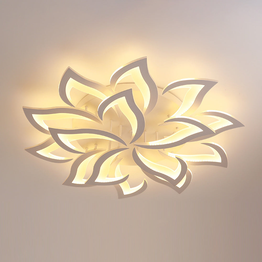 LED Acrylic Panel Chandelier Modern Geometric Modeling Design Ceiling Lamp