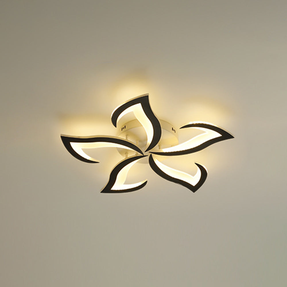 LED Acrylic Panel Chandelier Modern Geometric Modeling Design Ceiling Lamp