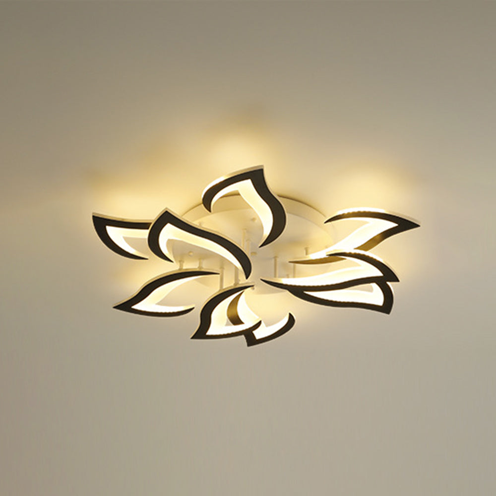 LED Acrylic Panel Chandelier Modern Geometric Modeling Design Ceiling Lamp
