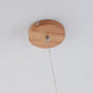 Valentina Pendant Light Bubble, Wood & Glass