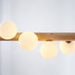 Valentina Pendant Light Bubble, Wood & Glass