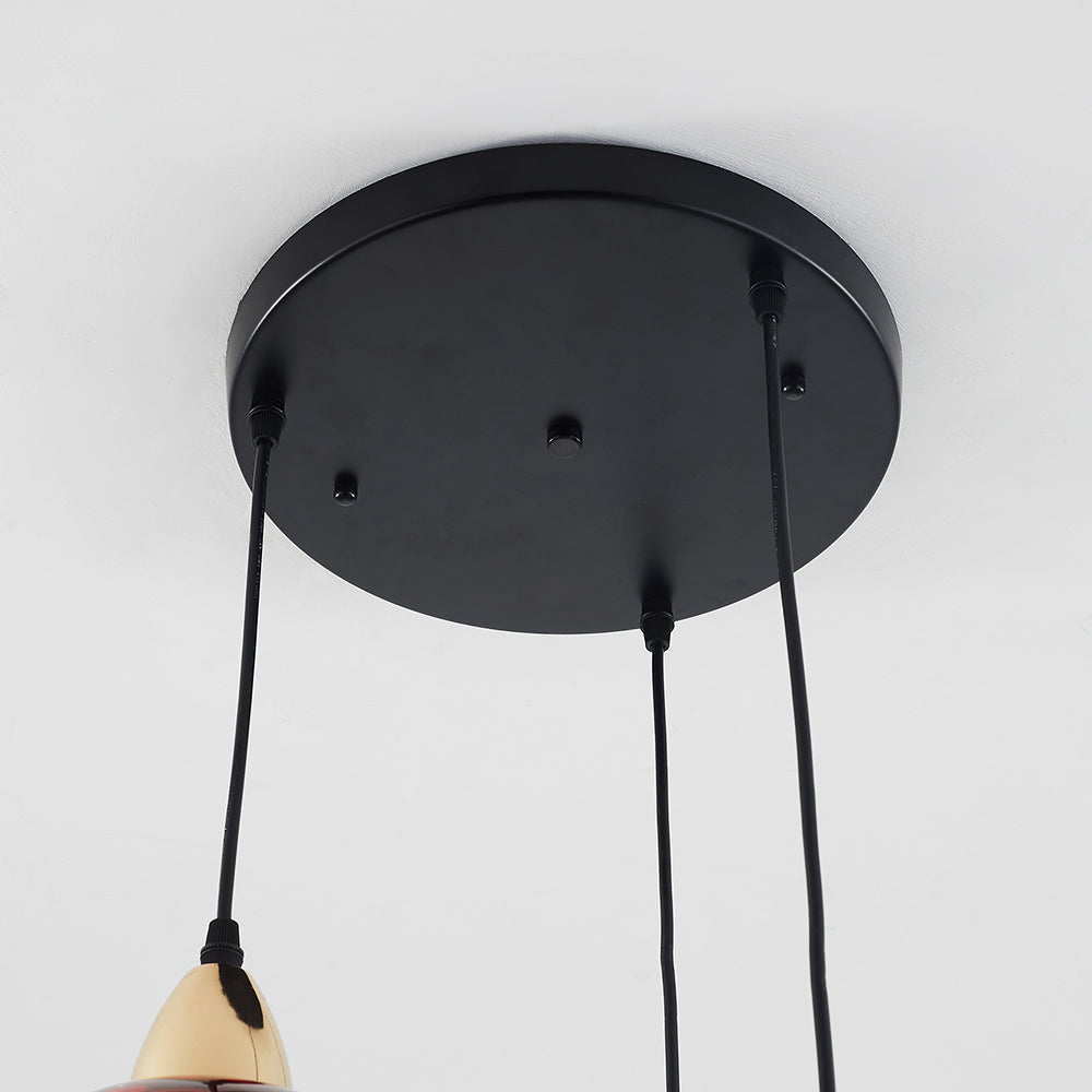 Hailie Pendant Light Water Ripple Cluster, 3 Head