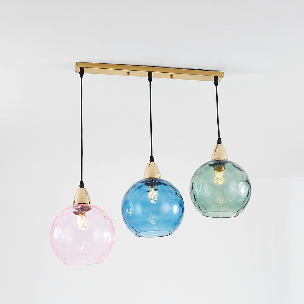 Hailie Pendant Light Water Ripple Cluster, 3 Head