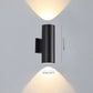 Orr Outdoor Wall Lamp Double-headed, Metal & Glass
