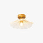 Carins Semi-Flush Mount Ceiling Light 3 Colour Temperature Switchable, Pure Copper, 2 Colour