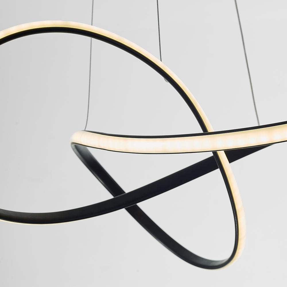 Nordic Clover Ring LED Modern Chandelier for Living Room & Bedroom