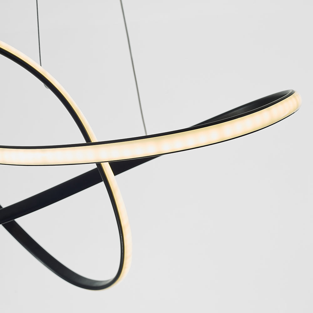 Nordic Clover Ring LED Modern Chandelier for Living Room & Bedroom