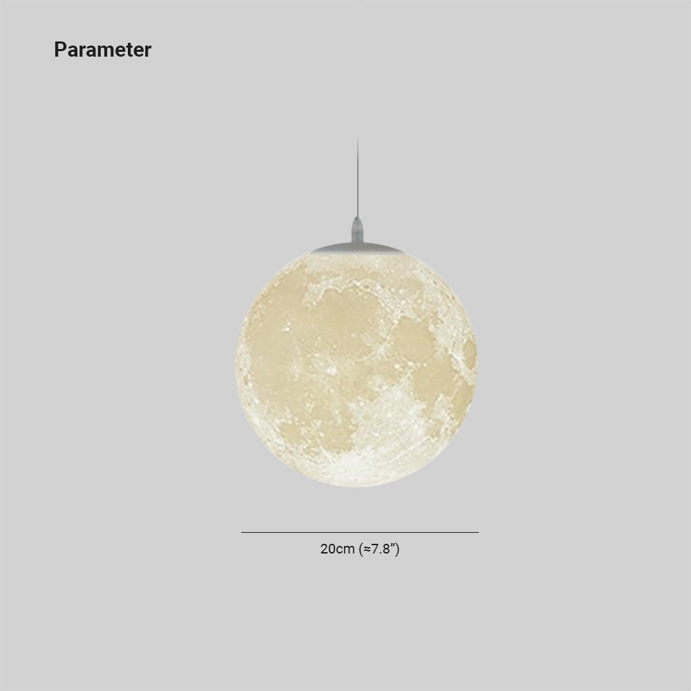 Modern Fancy Moon Pendant Lamp Ornaments for Dining Room & Bedroom