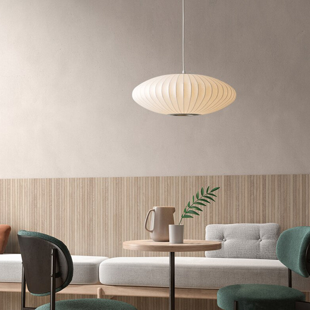 Renée Pendant Light, Artificial Silk, 6 Style