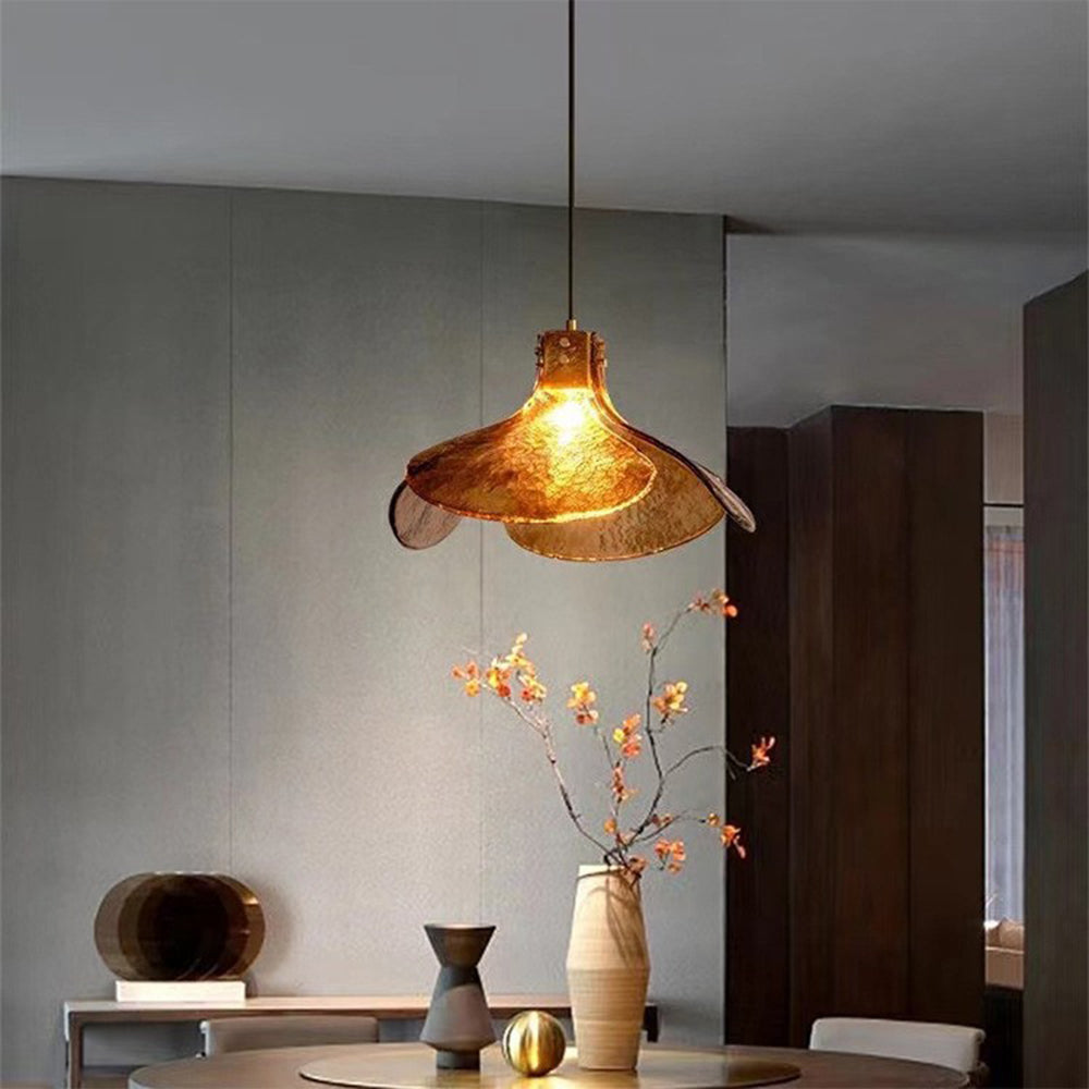 Carins Glass Pendant Light, 3 Colour Temperature Switchable, DIA 25/40CM