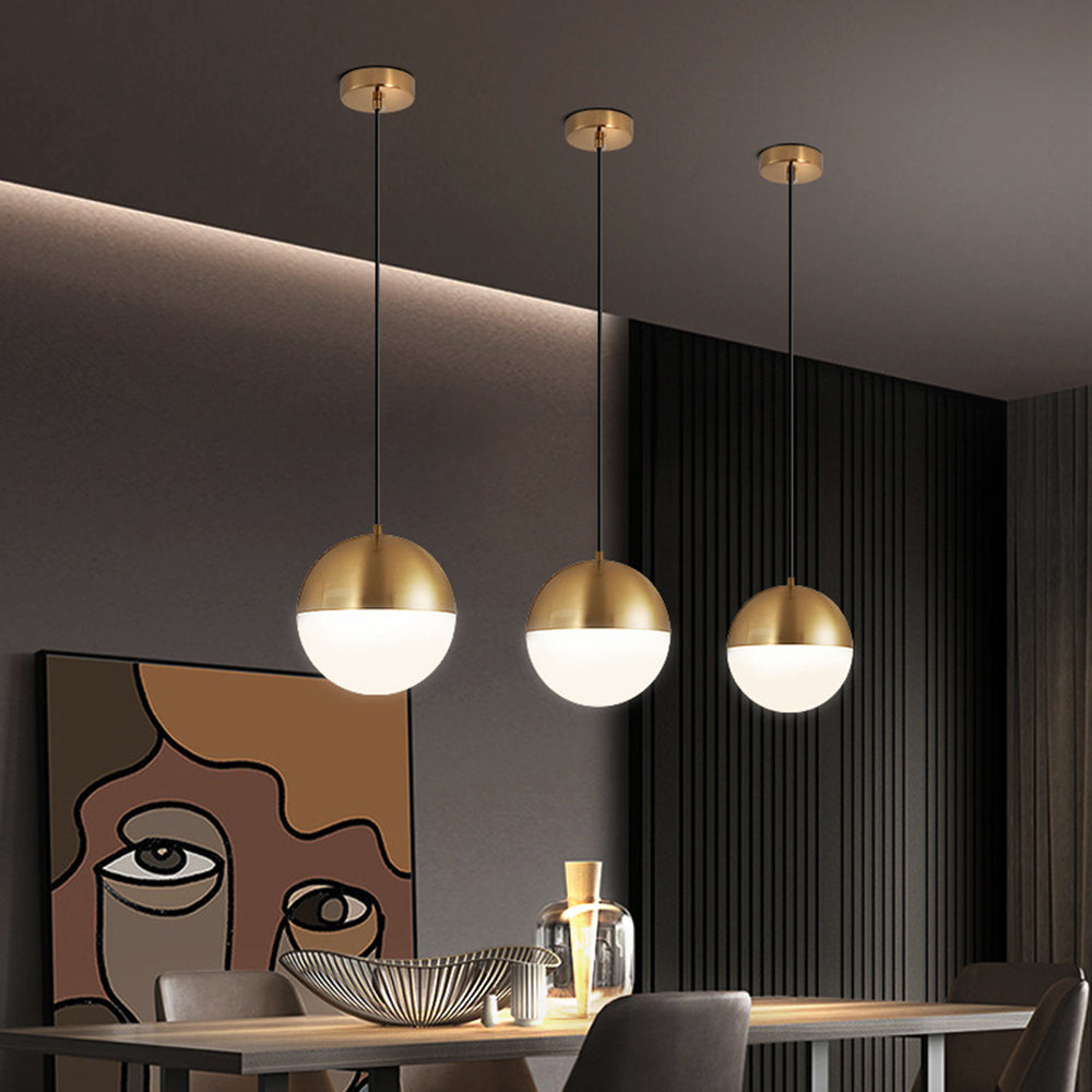 Hailie Pendant Light 2 Colour, Dia 20/30cm