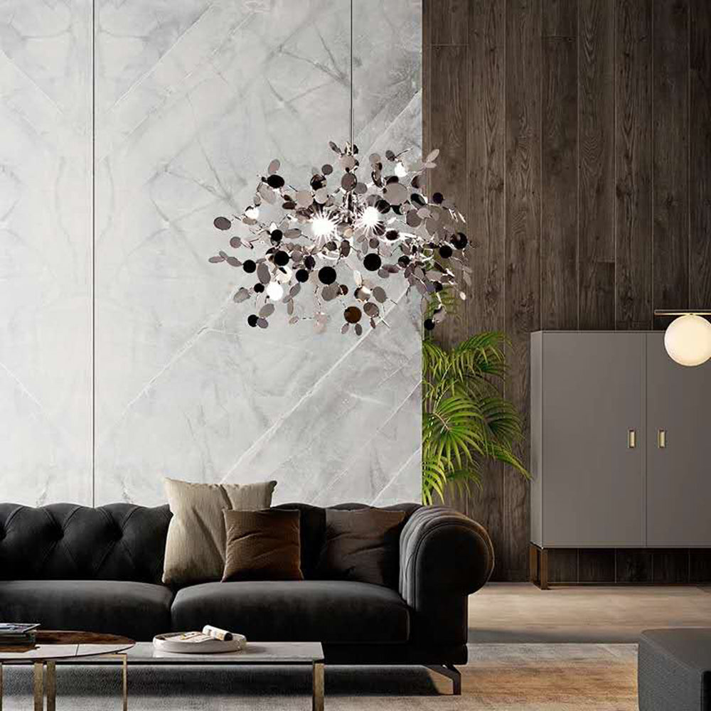 Olivia Cluster Pendant Light 2 Colour, 1/3/4 Head