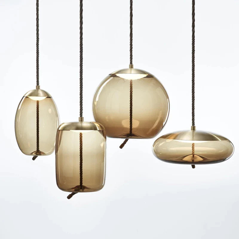 Modern Glass Pendant Lights for Dining Room, Living Room