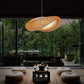 Muto Luminaires suspension de bohème en rotin  et bambou pour salon