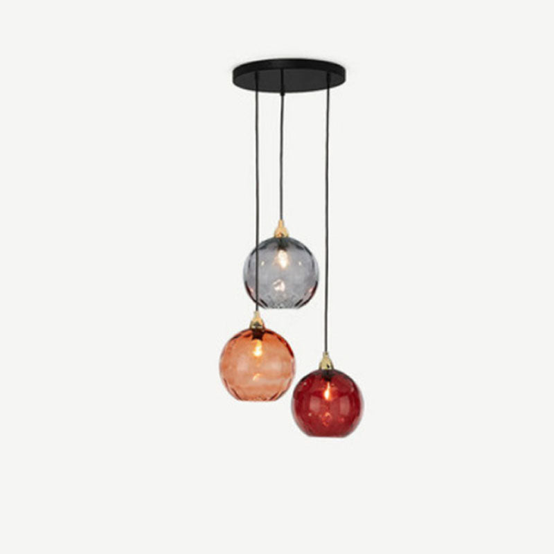 Hailie Pendant Light Water Ripple Cluster, 3 Head