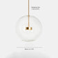 Hailie Glass Bubble Pendant Light, Frosted Glass, 1/4/6 Head