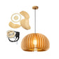 Ozawa Pumpkin Pendant Light, Wood