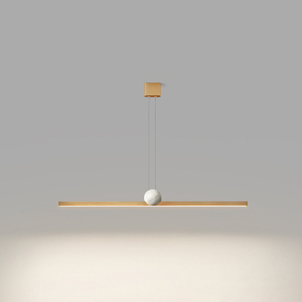 Edge Pendant Light 2 Colour, Metal & Marble, 90/120/150cm