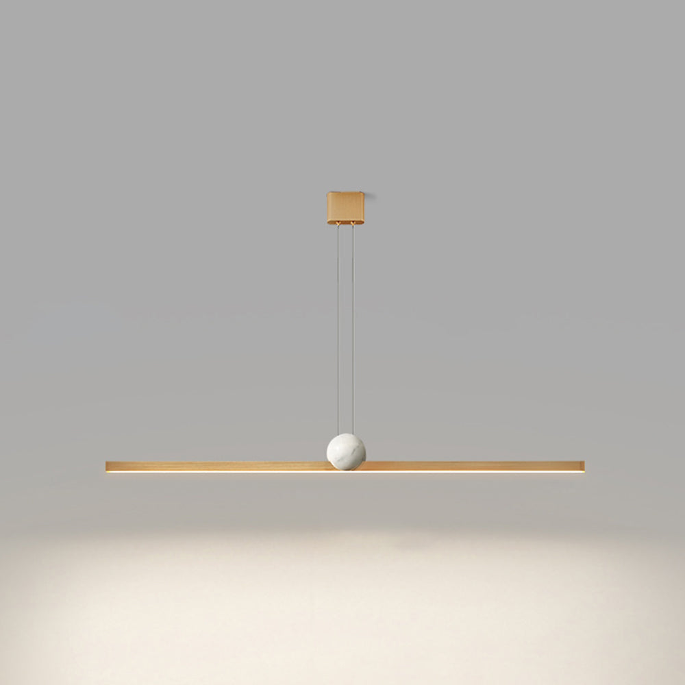 Edge Pendant Light 2 Colour, Metal & Marble, 90/120/150cm