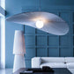 Renée Pendant Light 2 Colour, Fabric & Glass, Dia 50/60/80cm