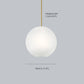 Hailie Glass Bubble Pendant Light, Frosted Glass, 1/4/6 Head