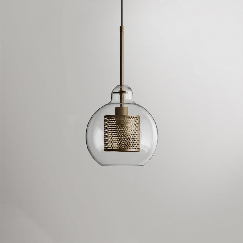 Oneal Pendant Light, Metal & Glass