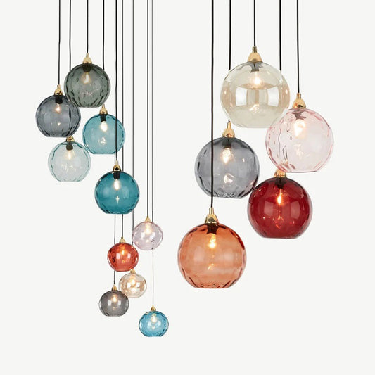 Hailie Pendant Light Water Ripple Cluster, 3 Head