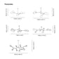 Molecular Tree Hanging Pendant Light - Living Room - Glass