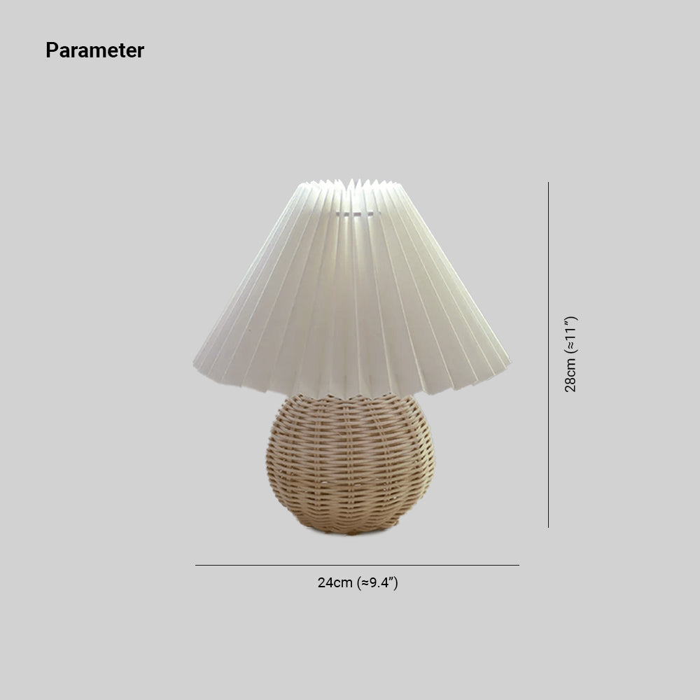 Yamato Style Rattan Vintage Table Lamp