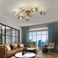 Retro Glass Ceiling Chandelier Pendant Lighting for Bedroom & Living Room