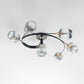 Retro Glass Ceiling Chandelier Pendant Lighting for Bedroom & Living Room