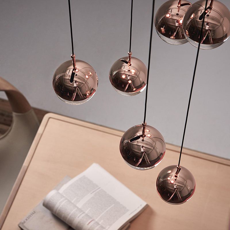 Valentina Pendant Light, Metal & Glass, 2 Colour