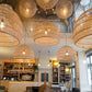 Rattan Bamboo Lampshade Hand Knitted Pendant Light