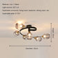 Retro Glass Ceiling Chandelier Pendant Lighting for Bedroom & Living Room