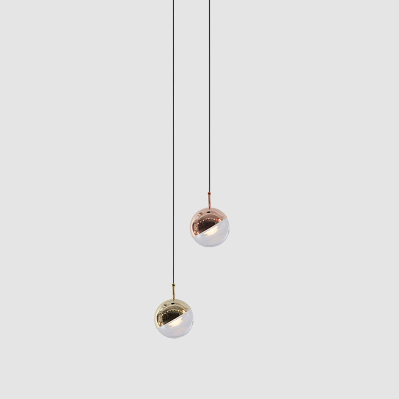 Valentina Pendant Light, Metal & Glass, 2 Colour