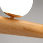 Valentina Pendant Light Bubble, Wood & Glass