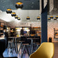 Nordic Creative Black White LED Pendant Lights for Dining Room