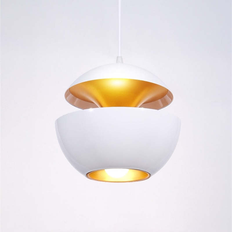 Nordic Creative Black White LED Pendant Lights for Dining Room