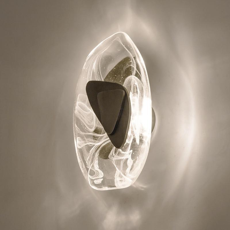 Modern Nordic Crystal LED Wall Lamp Wall Scone For Bedroom