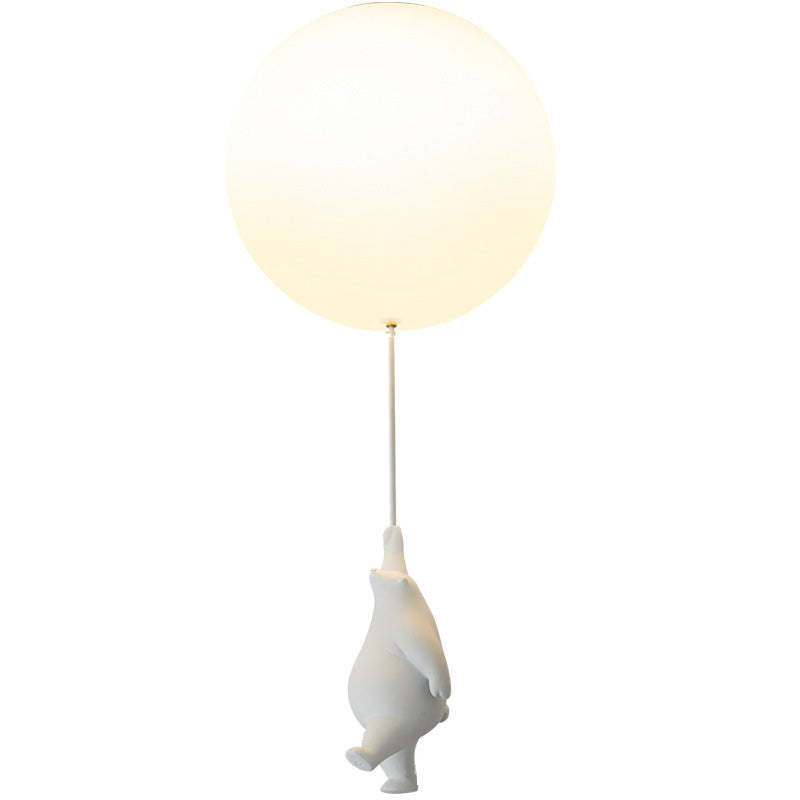 Fateh Bear Balloons Flush Mount Ceiling Light for Children's Room, Bedroom
