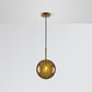 Post Modern Glass Sphere Pendant Lighting Ball Shape Hanging Lamp For Kitchen & Hallway, Four Colours