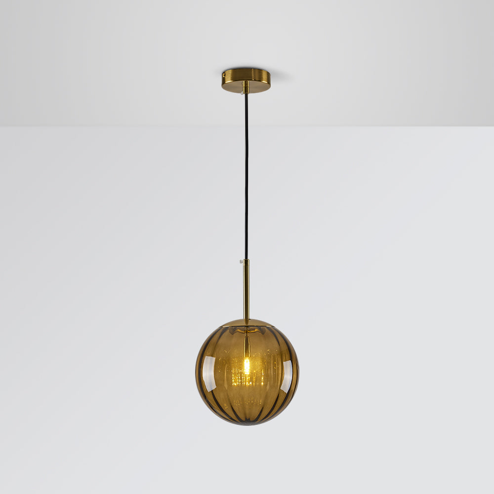 Post Modern Glass Sphere Pendant Lighting Ball Shape Hanging Lamp For Kitchen & Hallway